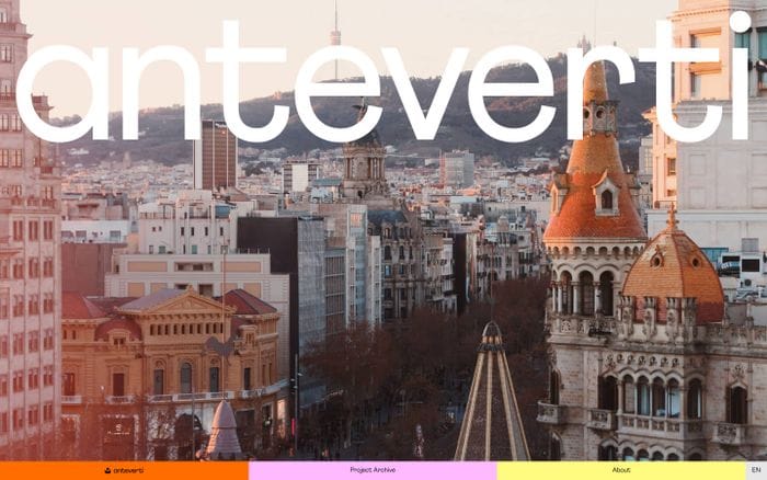 Anteverti website preview