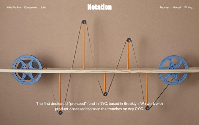 Notation capital website preview