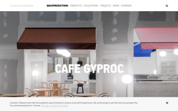 Massproductions website preview