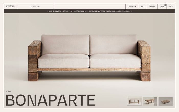 Oakâme website preview