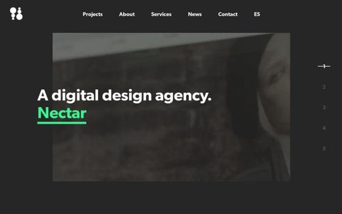 Nectarestudio website preview