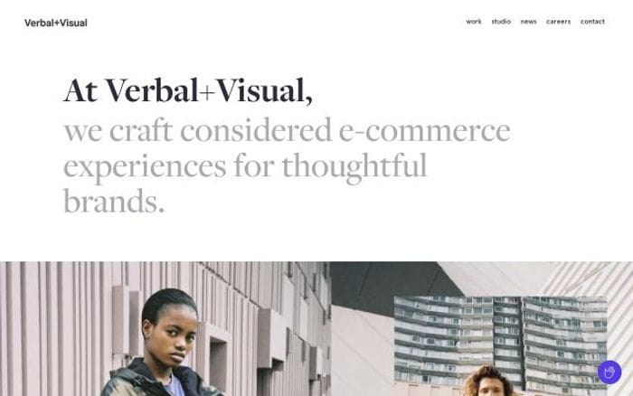 Verbalplusvisual website preview
