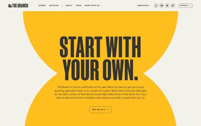 The Branch website preview