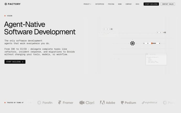 Factory website preview