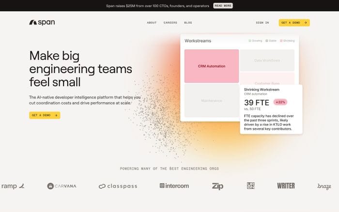Span website preview