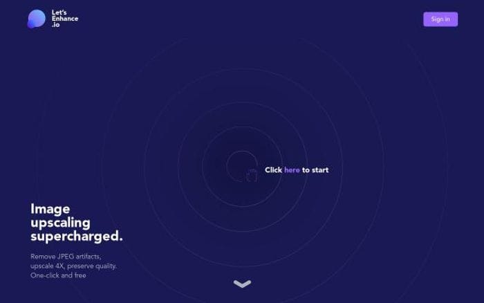 Letsenhance website preview