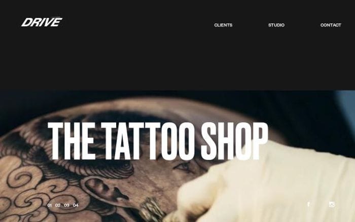 Drivestudios website preview