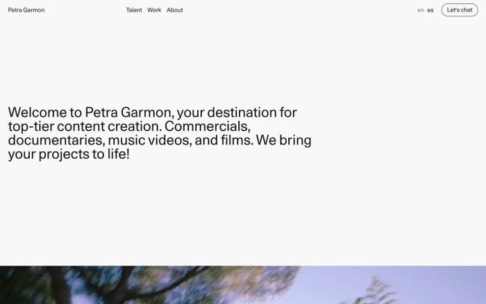 Petra Garmon website preview