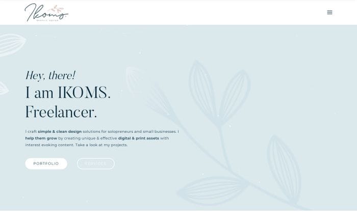 Ikoms website preview