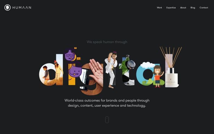 Humaan: World-class digital products for forward thinking brands website preview