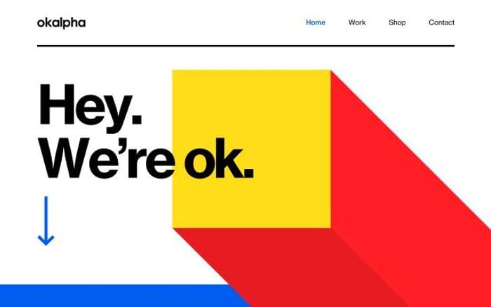 Okalpha website preview