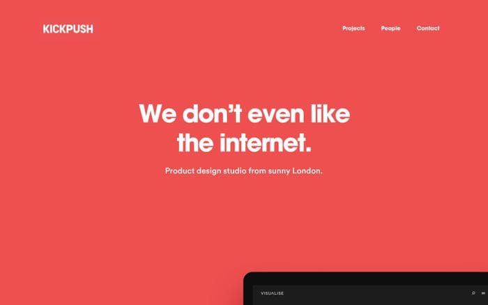 Kickpush website preview