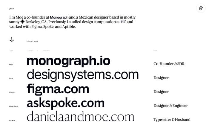 Moe Amaya website preview