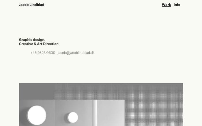 Jacob Lindblad website preview