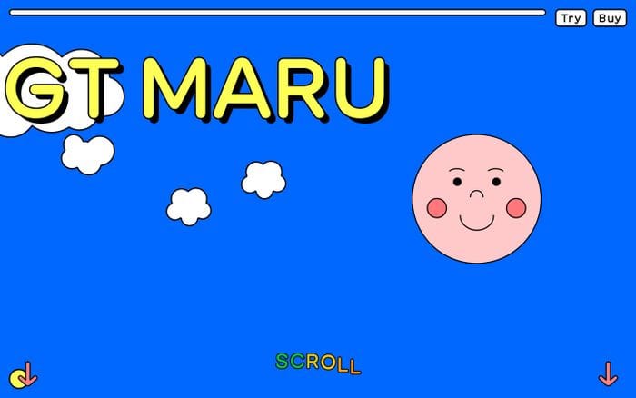 GT Maru Typeface website preview