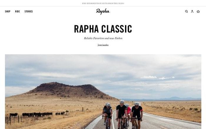 Rapha website preview