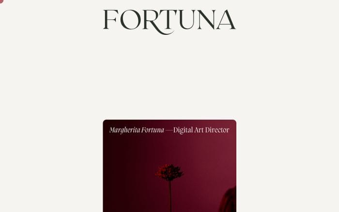 Margherita Fortuna website preview