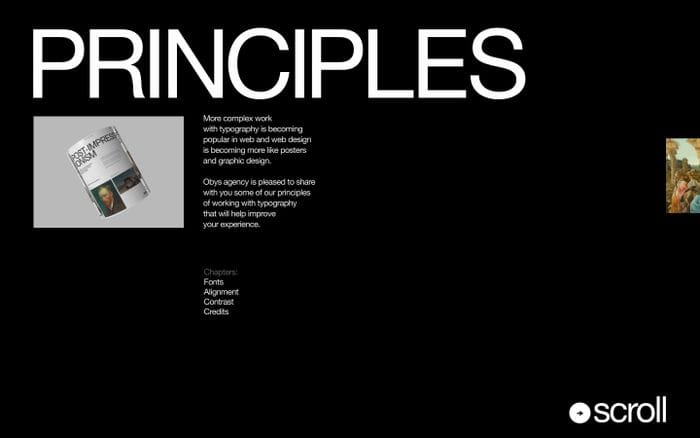 Typography Principles website preview