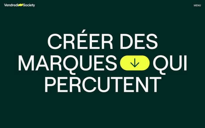 Vendredi Society website preview