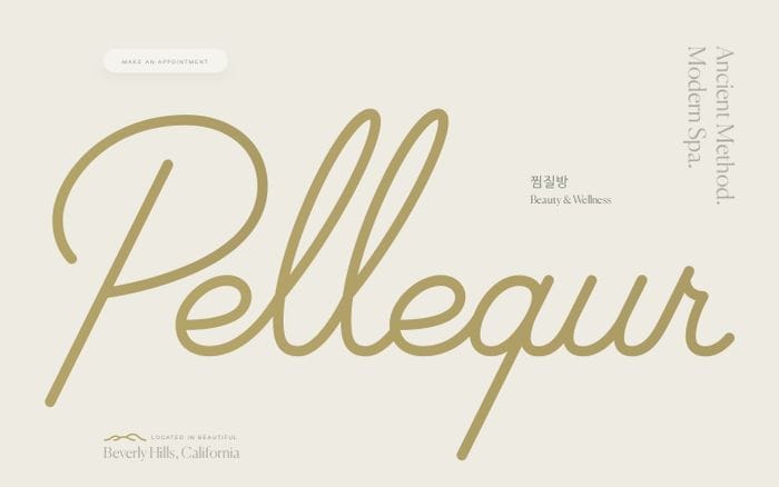 Pellequr – The Spa Experience Centuries in the Making website preview