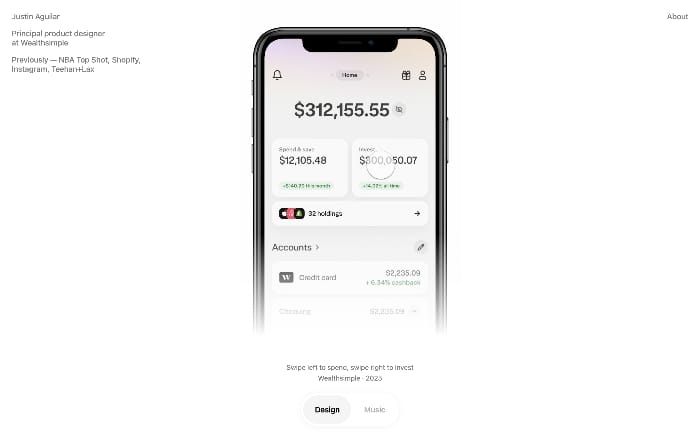 Justin Aguilar website preview