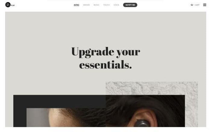 Beoplay website preview