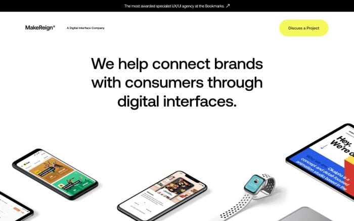 Makereign website preview