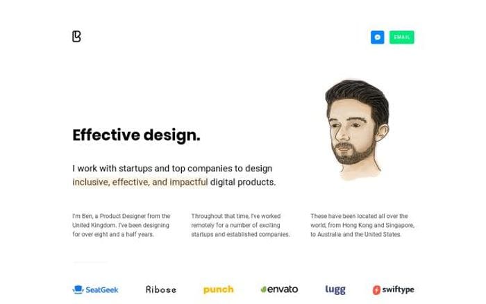 Benbate website preview