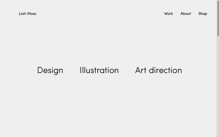 Liahmoss website preview