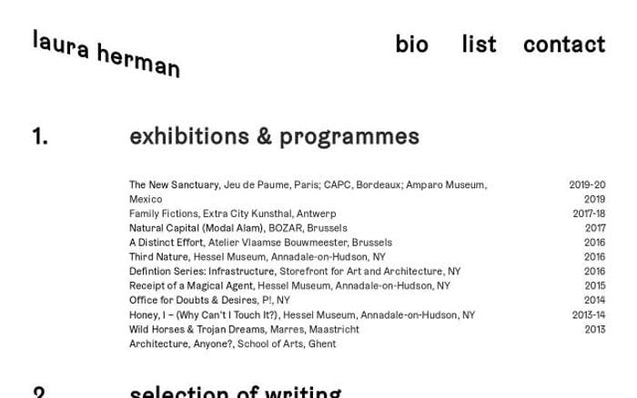 Lauraherman website preview