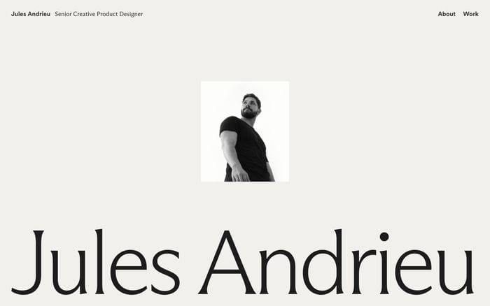 Jules Andrieu website preview