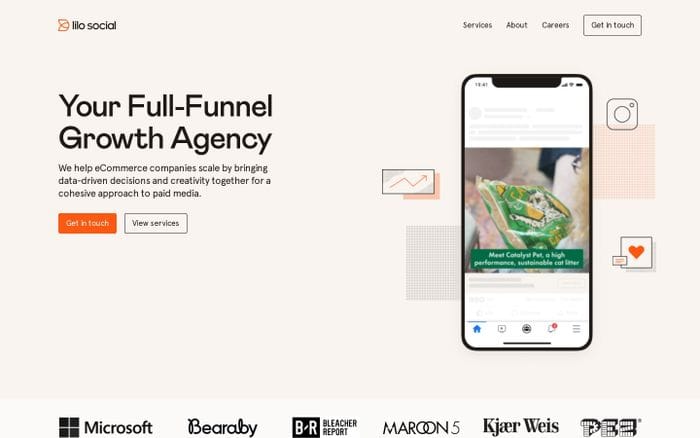 Lilo Social website preview