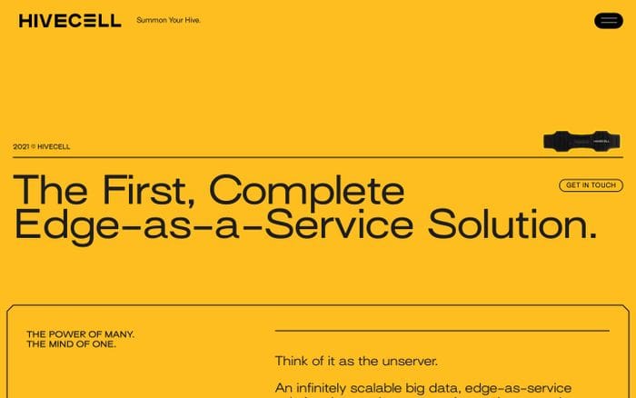 Hivecell website preview