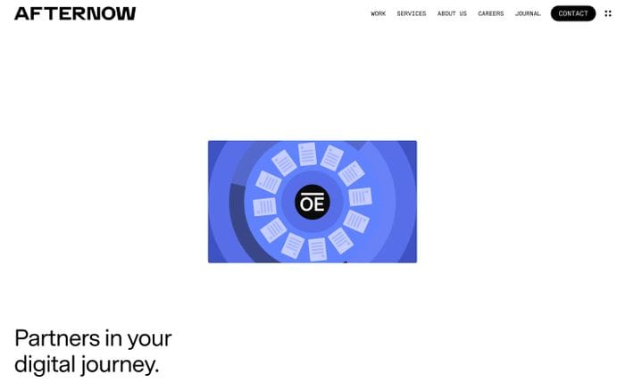 Afternow website preview