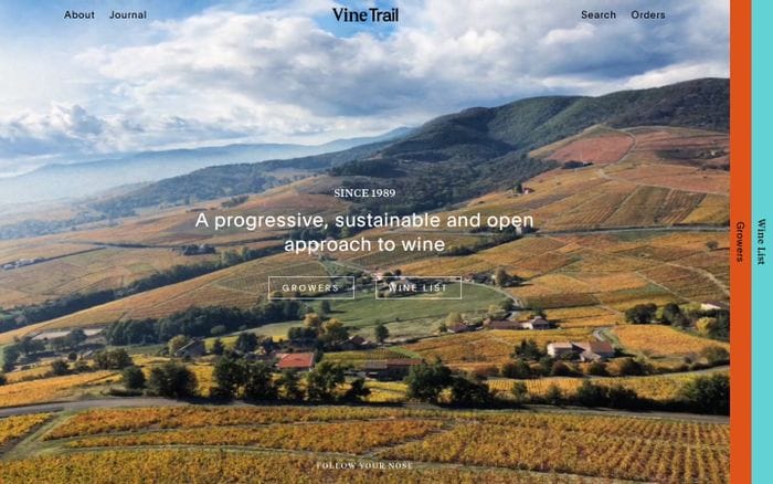Vine Trail website preview