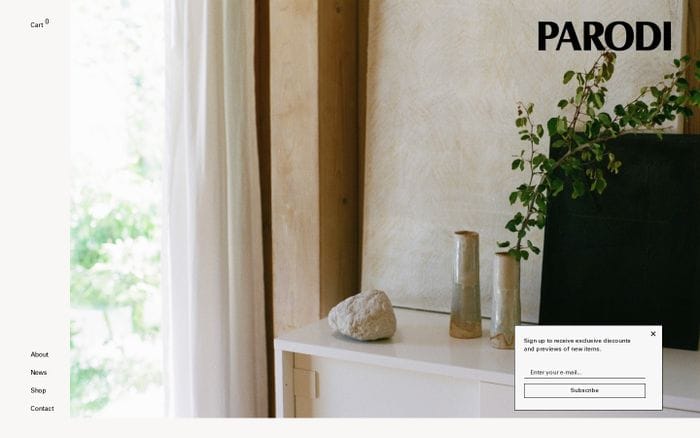 Parodi – Website website preview