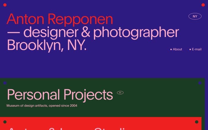 Anton Repponen website preview
