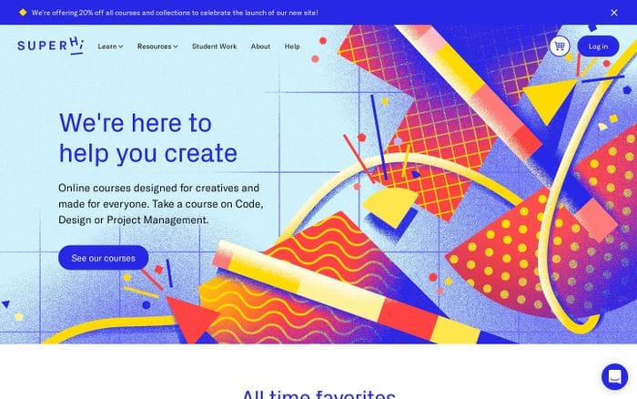 SuperHi website preview