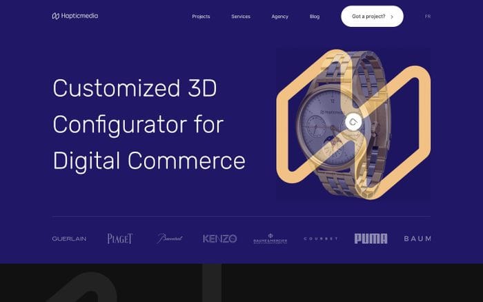 Haptic media website preview
