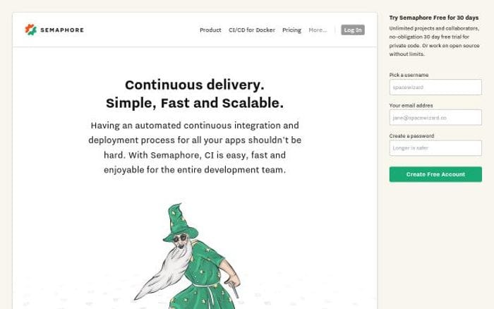 Semaphoreci website preview