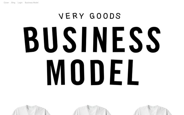 Business Model website preview
