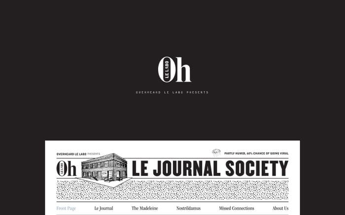 Le Journal Society website preview