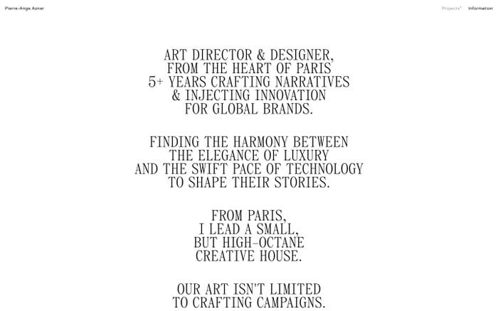 Pierre-Ange Aznar website preview