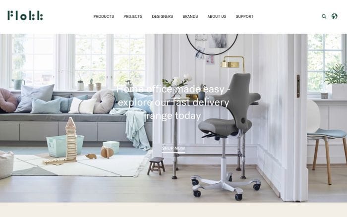 Flokk | Home website preview