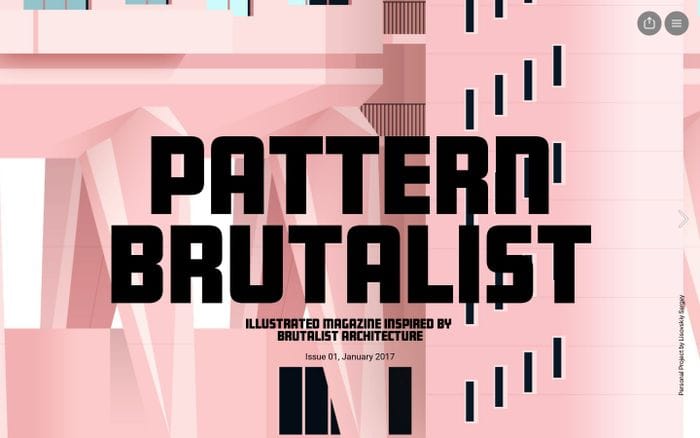 Pattern Brutalist website preview