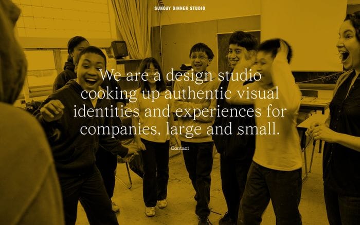 Sunday Dinner Studio website preview