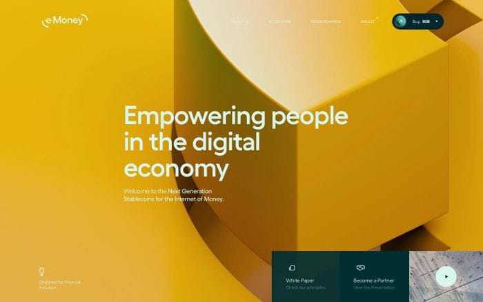 e-Money website preview