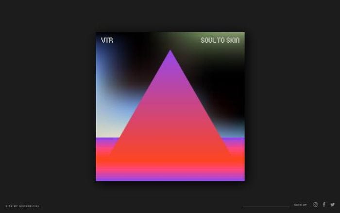 Vtr-music website preview