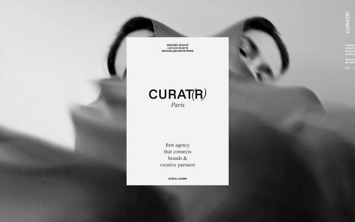 Curatr website preview