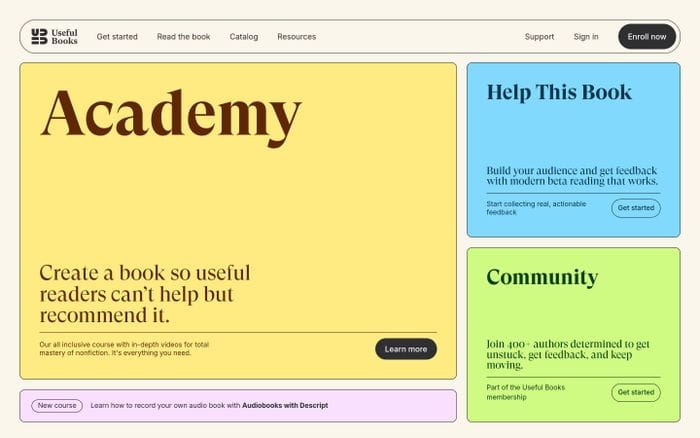 Useful Books website preview